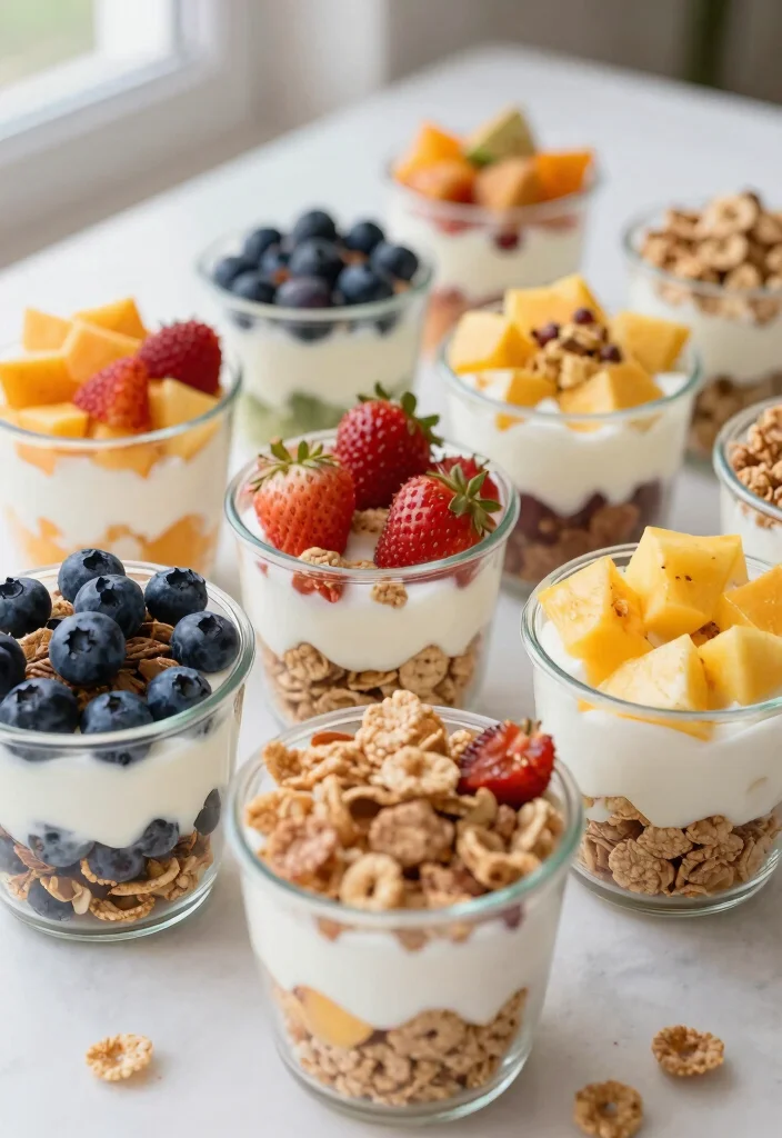 12 Cereal Dessert Recipes for Fun Crunchy Treats 10. Fruit and Yogurt Cereal Cups 0