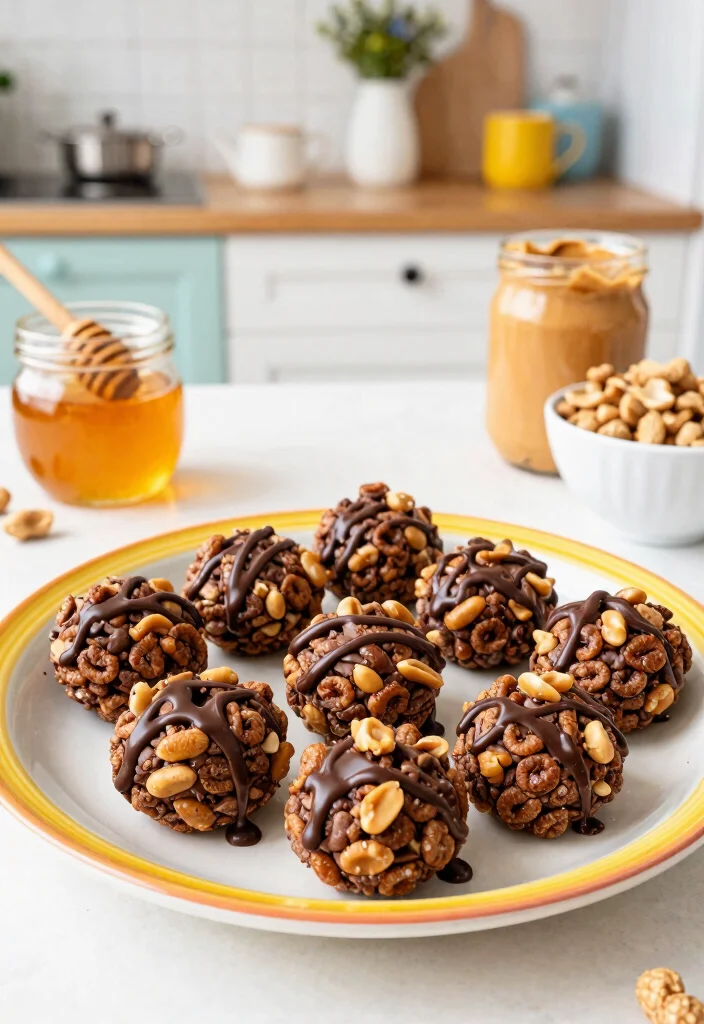 12 Cereal Dessert Recipes for Fun Crunchy Treats 2. Chocolate Peanut Butter Cereal Treats 0