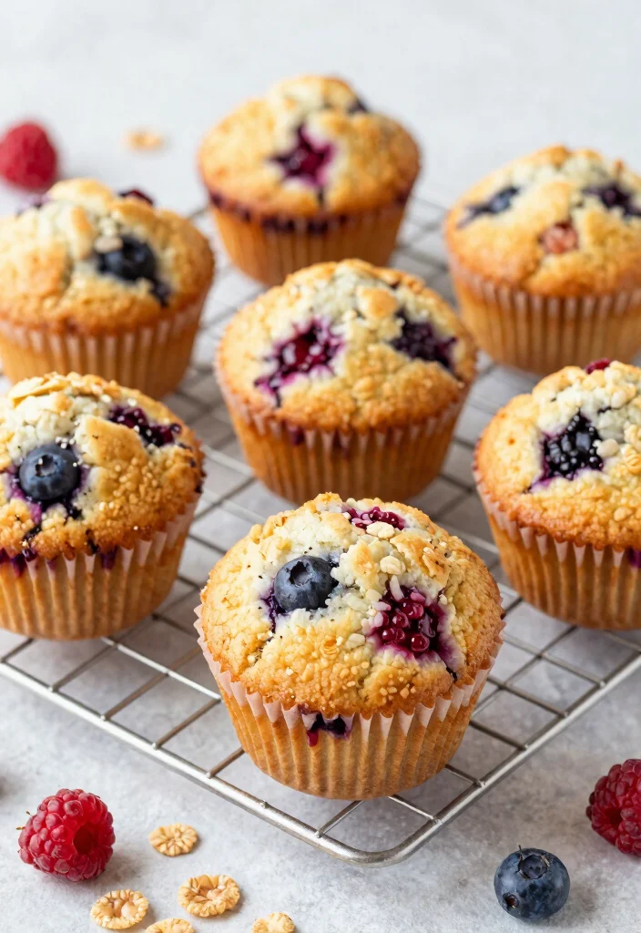 12 Cereal Dessert Recipes for Fun Crunchy Treats 6. Berry Crunch Cereal Muffins 0