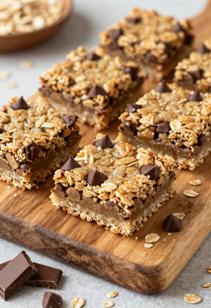 12 Cereal Dessert Recipes for Fun Crunchy Treats 9. Chocolate Chip Oatmeal Cereal Bars 0