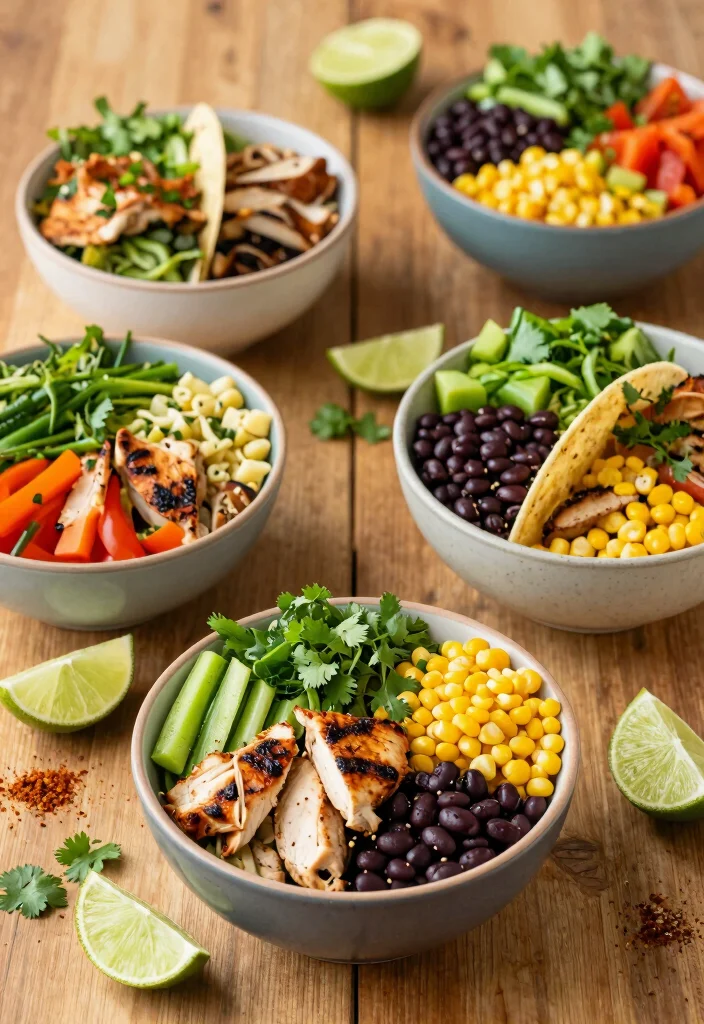 12 Healthy Taco Bowl Recipes for Balanced Flavorful Meals 2. Grilled Chicken Taco Bowl 0