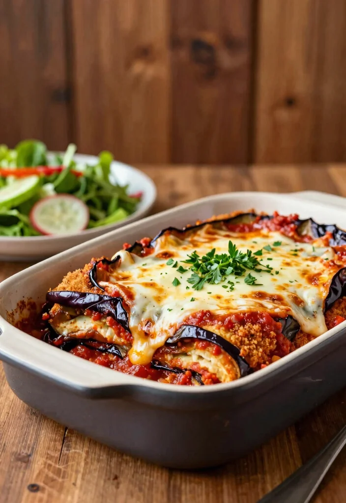 12 Healthy Vegetable Bake Recipes for Easy Family Dinners 10. Eggplant Parmesan Bake 0
