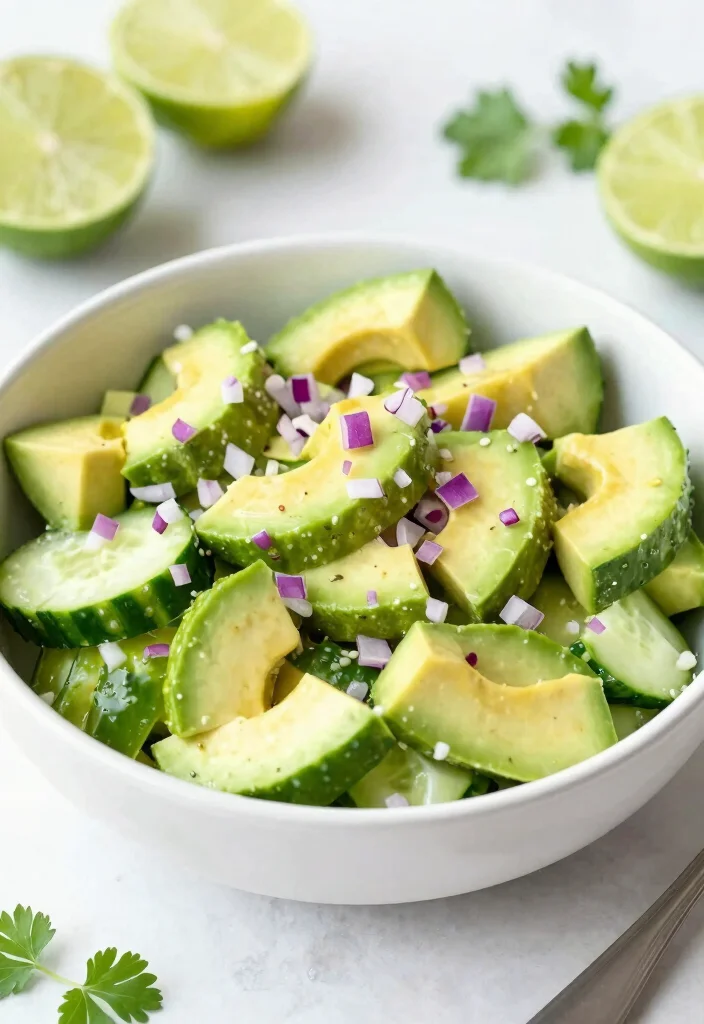 12 Make Ahead Salad Recipes for Easy Meal Prep 10. Cucumber and Avocado Salad 0