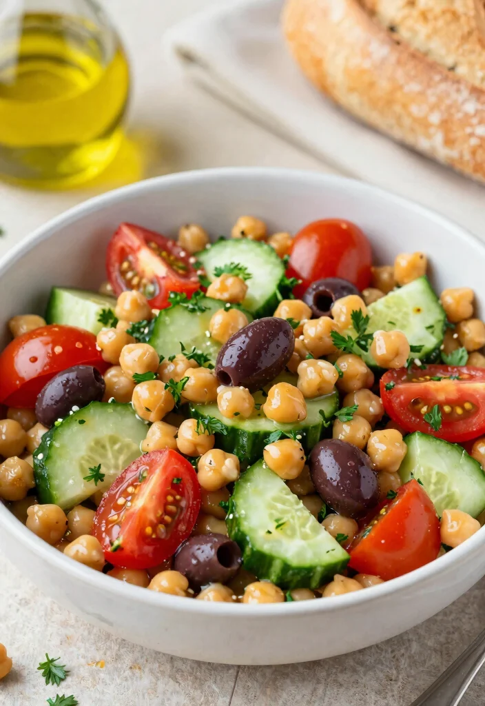 12 Make Ahead Salad Recipes for Easy Meal Prep 2. Mediterranean Chickpea Salad 0