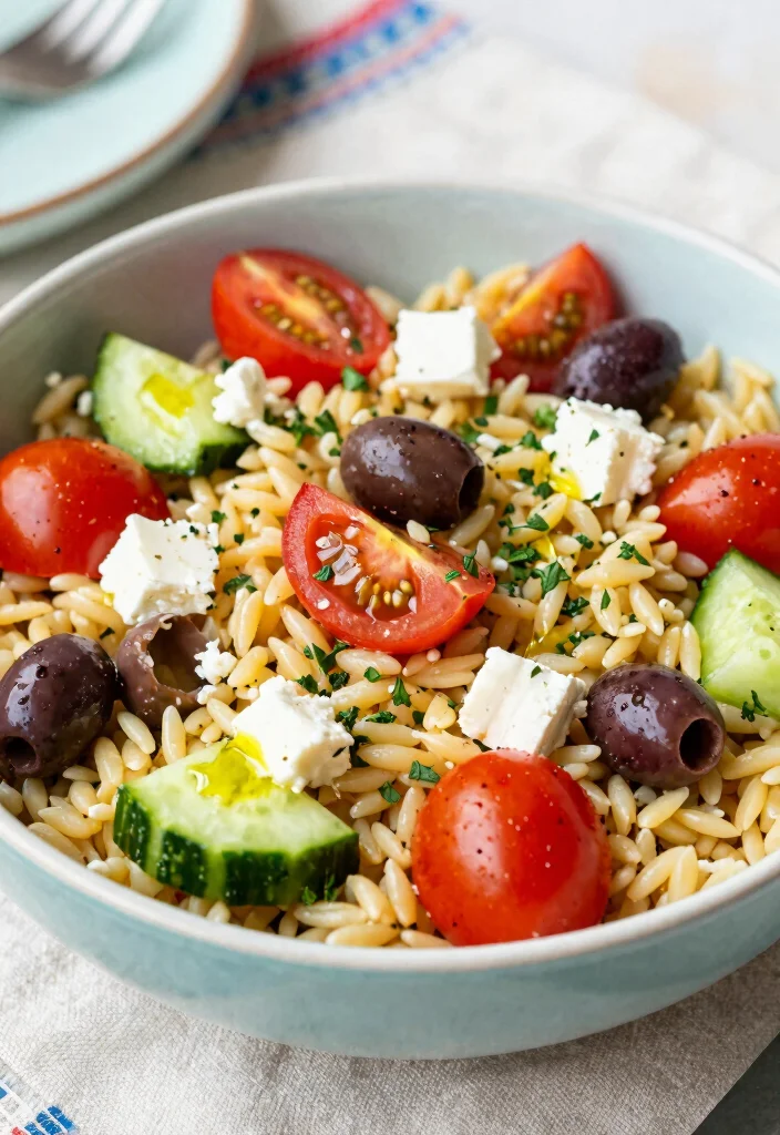 12 Make Ahead Salad Recipes for Easy Meal Prep 6. Greek Orzo Salad 0
