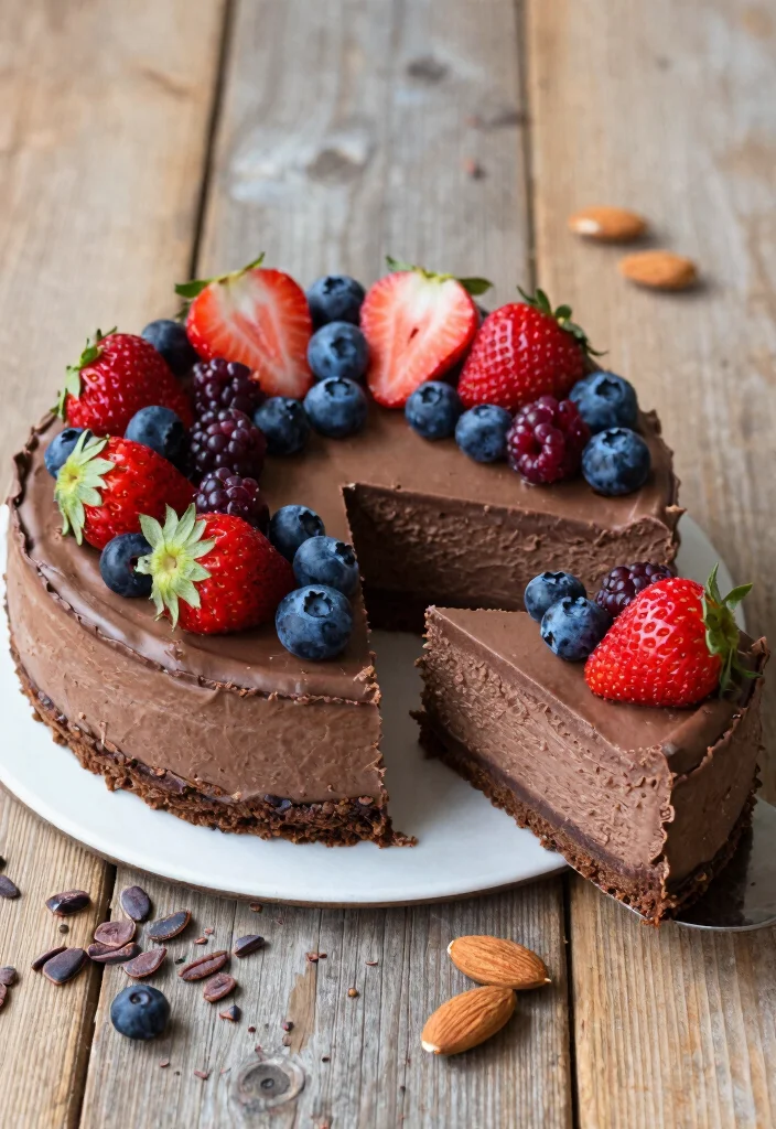 12 Plant Based Dessert Recipes for Clean Sweet Indulgence 4. Raw Vegan Chocolate Cheesecake 0