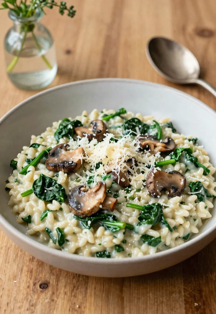 12 Pressure Cooker Dinner Recipes for Fast Home Cooking 3. Creamy Spinach and Mushroom Risotto 0