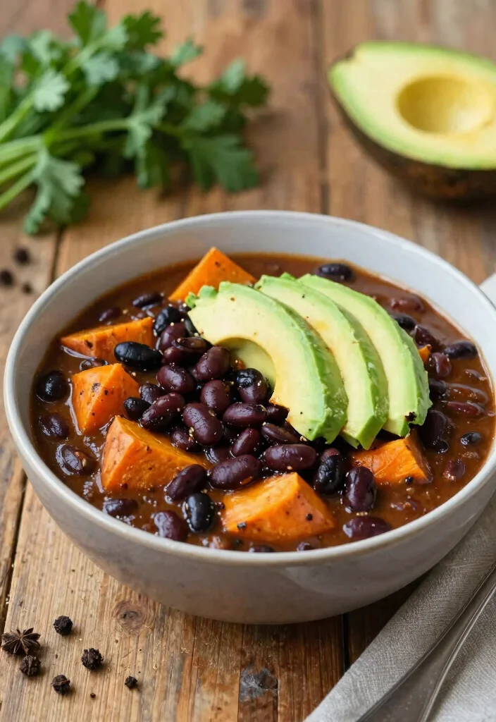 12 Vegan Chili Recipes for Cozy Comfort Bowls 3. Sweet Potato and Black Bean Chili 0