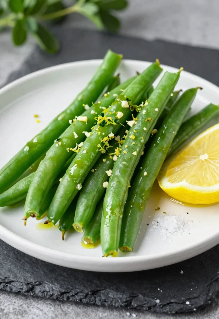 12 Vegan Green Bean Recipes for Simple Plant Based Sides 2. Garlic Lemon Green Beans 0