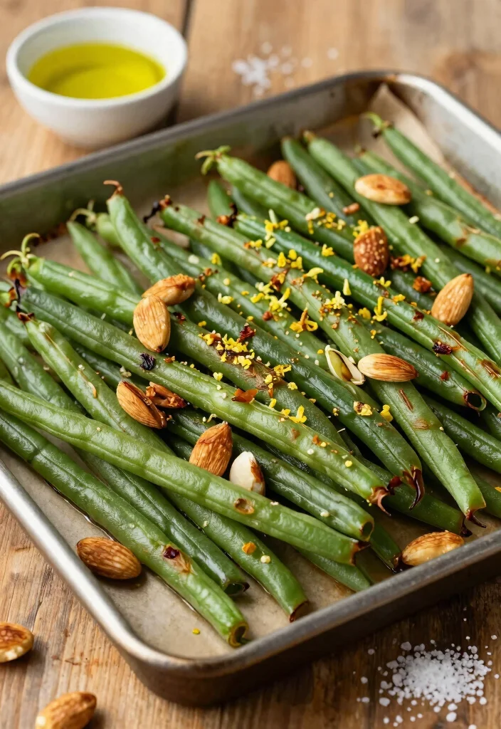 12 Vegan Green Bean Recipes for Simple Plant Based Sides 5. Roasted Green Beans with Almonds 0