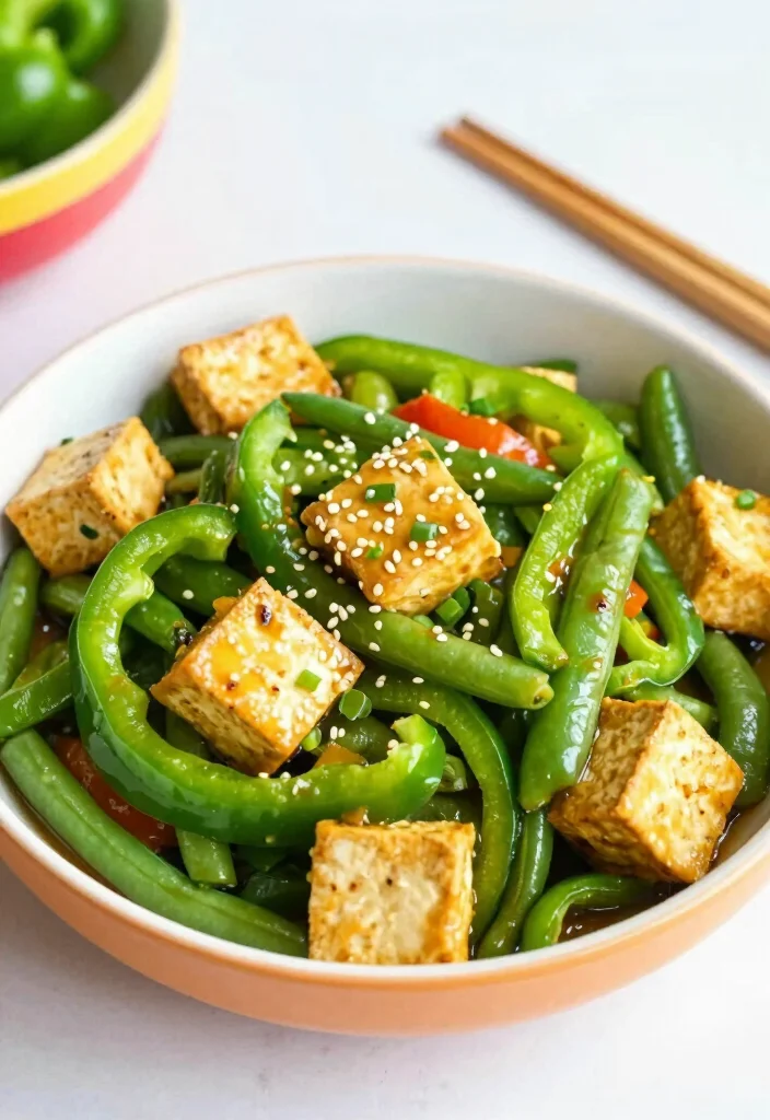 12 Vegan Green Bean Recipes for Simple Plant Based Sides 7. Green Bean Stir Fry with Tofu 0