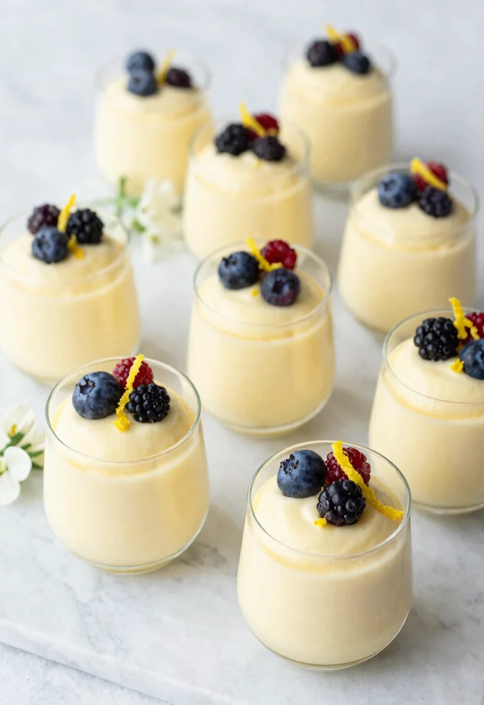 12 Wedding Dessert Recipes for an Elegant Celebration Table 3. Elegant Lemon Mousse Cups 0