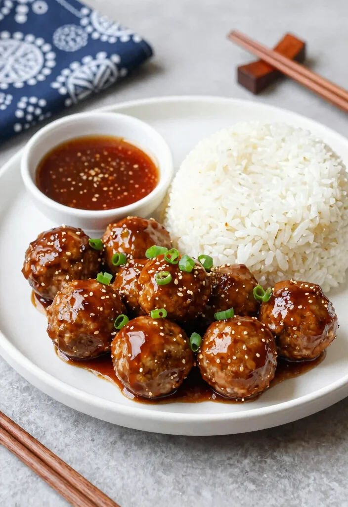 12 Weekly Dinner Recipes for Stress Free Meal Planning 4. Honey Garlic Teriyaki Meatballs 0