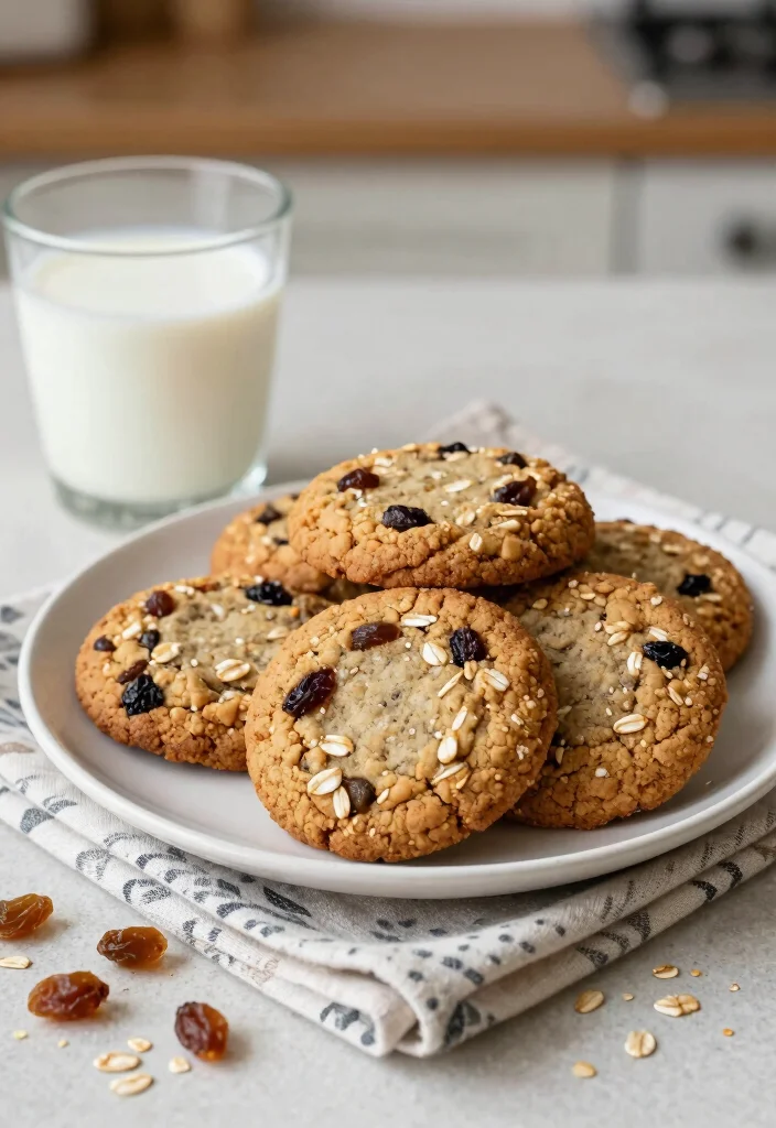12 Whole Wheat Dessert Recipes for Healthier Baking 3. Whole Wheat Oatmeal Raisin Cookies 0